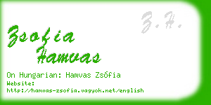 zsofia hamvas business card
